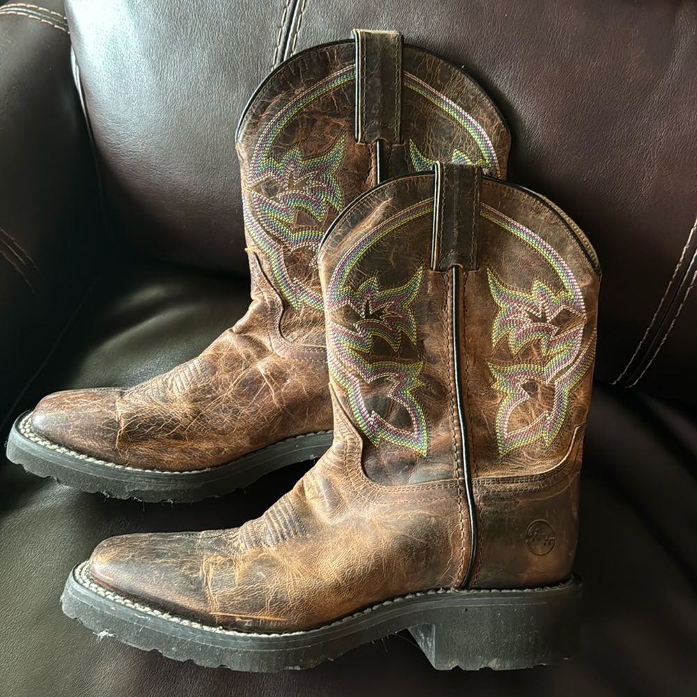 Double H Brown Western Boots
